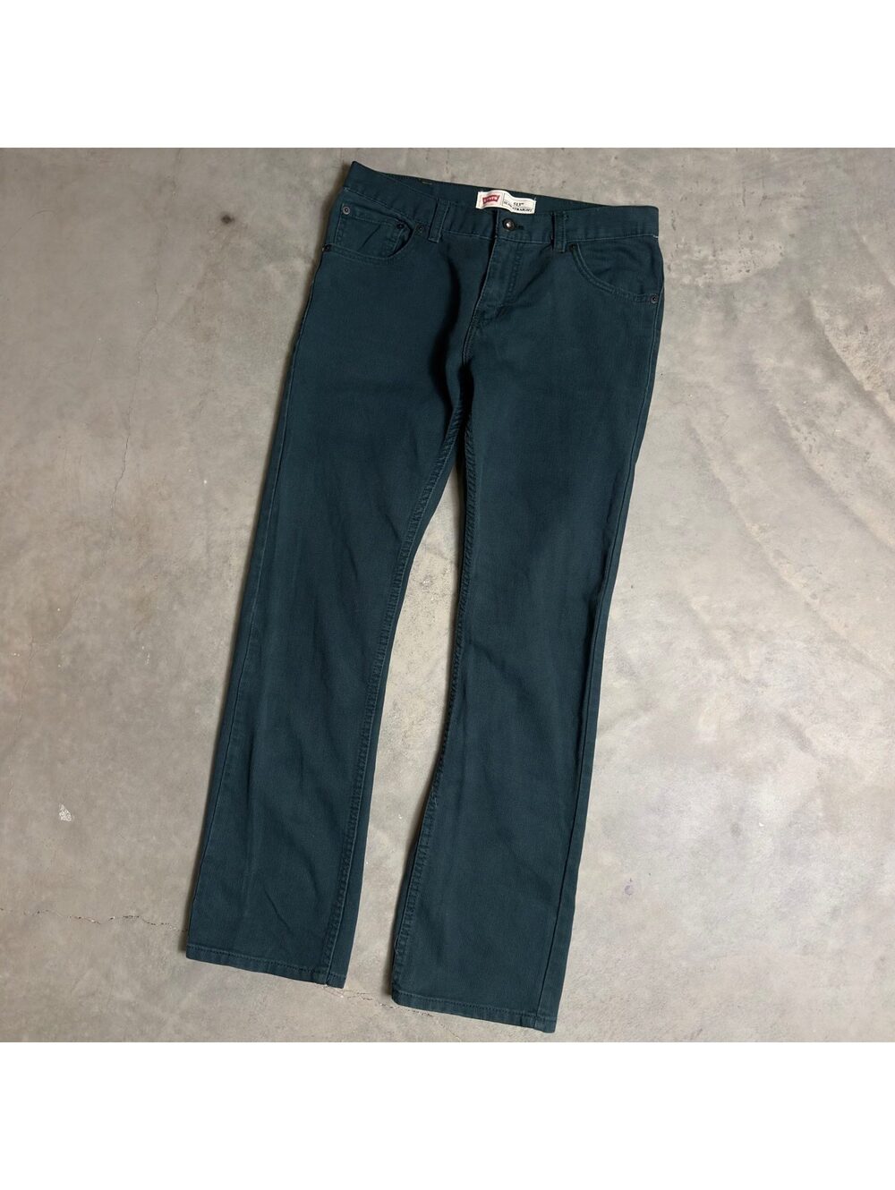 Levi's 513 Slim Straight Jeans Boys 20 Green W30x30